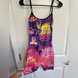 Lana Del Rey bodysuit in Paradise print